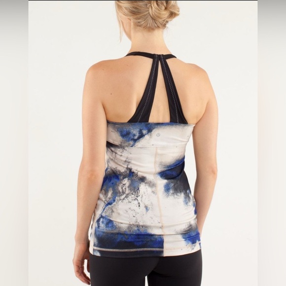 Lululemon Scoop Me Up Tank - Milky Way Multi Print / Black - Picture 2 of 6